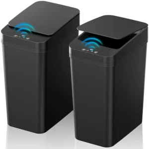 2-Pack Touchless Motion Sensor Trash Can