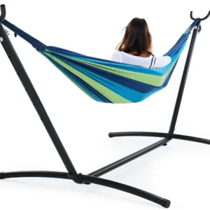 Double Hammock with Steel Stand