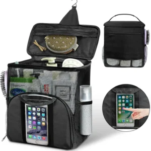 Portable Mesh Shower Caddy with Quick-Dry Design